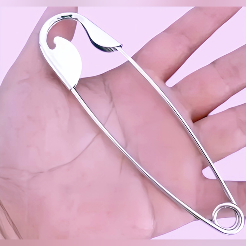 X Large Safety Pin Hair Accessory - Unique & Fun Style